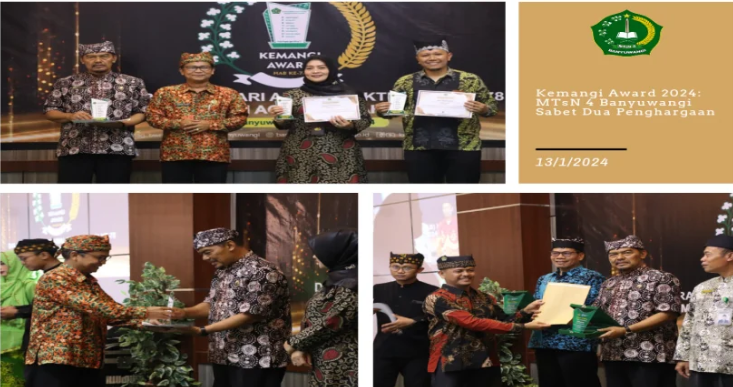 MTsN 4 Banyuwangi Bawa Pulang dua Penghargaan dalam Acara Kemangi Award 2024